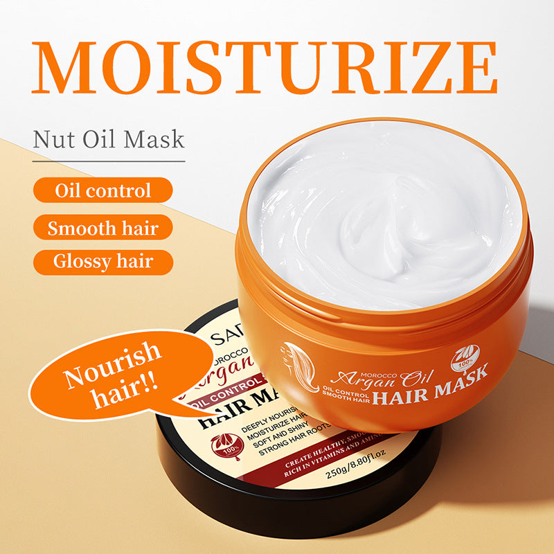 Nut Oil Hair Mask250g SADOER Smooth and Fluffy Hair Care Wholesale for Cross-Border Trade