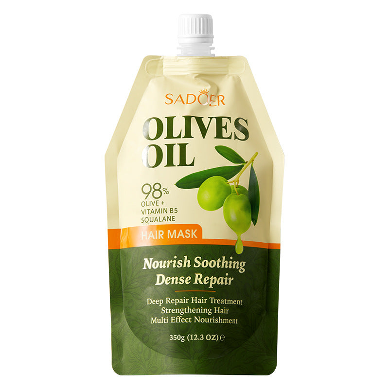Olive Oil Hair Mask350g SADOER Repair and Improve Frizz Bagged Hair Mask Cross-Border Wholesale