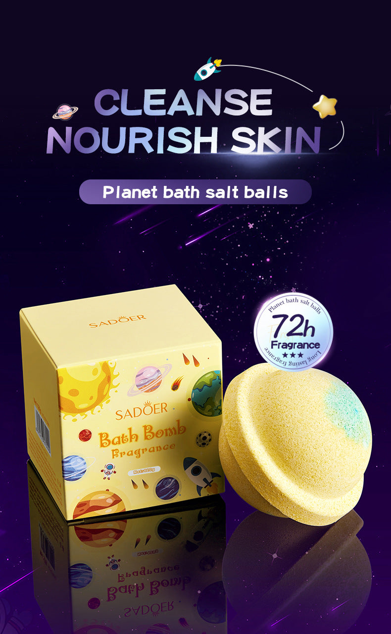 Planet Bath Salt Ball120g SADOER Clean Fragrance Bath Ball  Wholesale