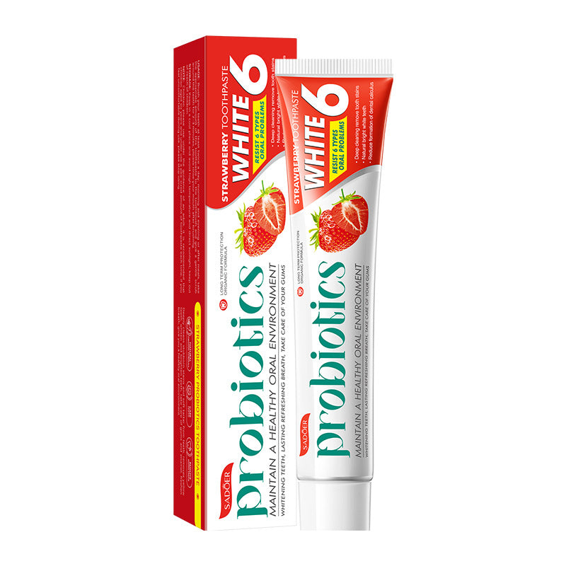 Plant Fruit Probiotic Toothpaste SADOER Oral Whitening Teeth Gum Care Toothpaste  Wholesale