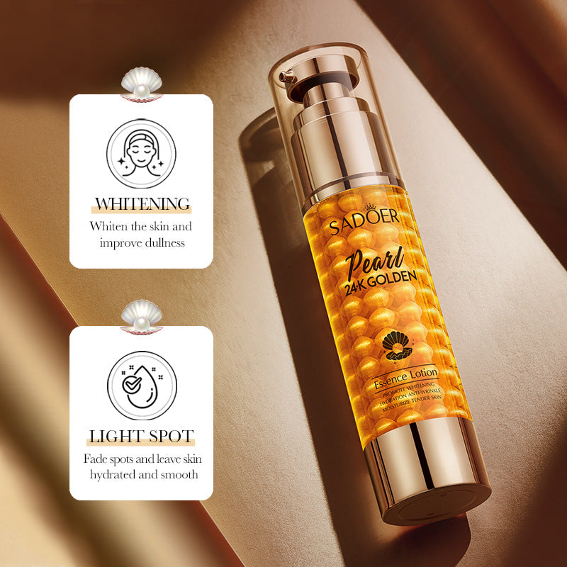 24K Gold Collagen Pearl Essence Milk SADOER Moisturizing lotion  foreign trade wholesale