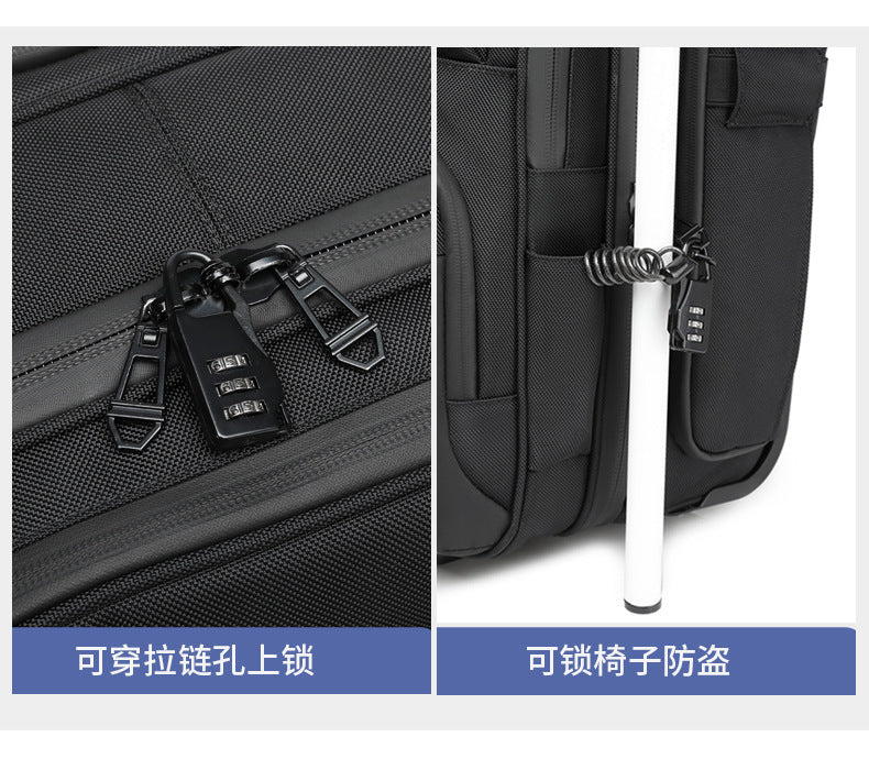 Trolley Travel Bag Business Boarding Bag Large Capacity Waterproof Oxford Cloth Multifunctional Handheld Wheeled Travel Bag