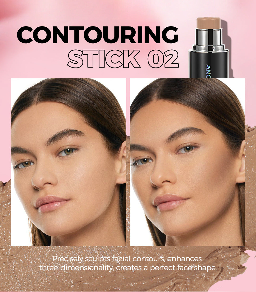 Hot-Selling Highlight Contour Stick Contour Shadow Pen Brightening 3D Eye Shadow Blush Cream Wholesale
