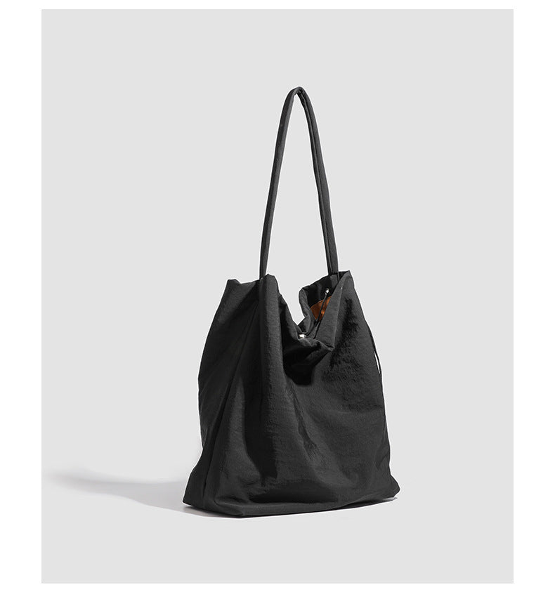 Oxford Cloth Workwear Korean Style Large Capacity Totes Idle Style Solid Color Leisure Class Commuter Shoulder Bag Bags