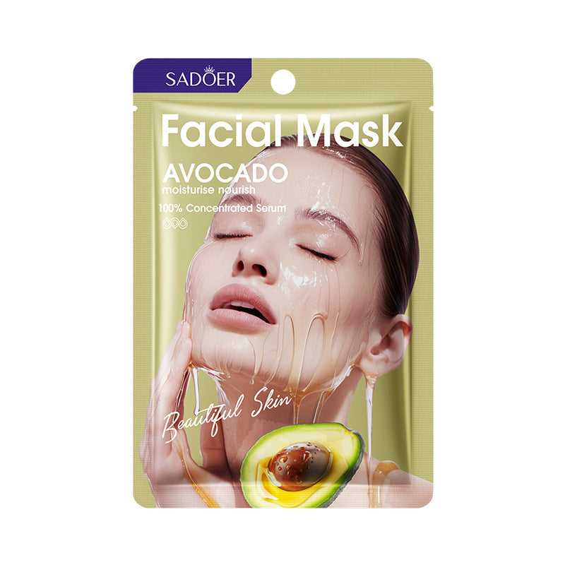 Honey Avocado Nourishing Mask SADOER Moisturizing and Hydrating Face Mask Cross-Border Wholesale