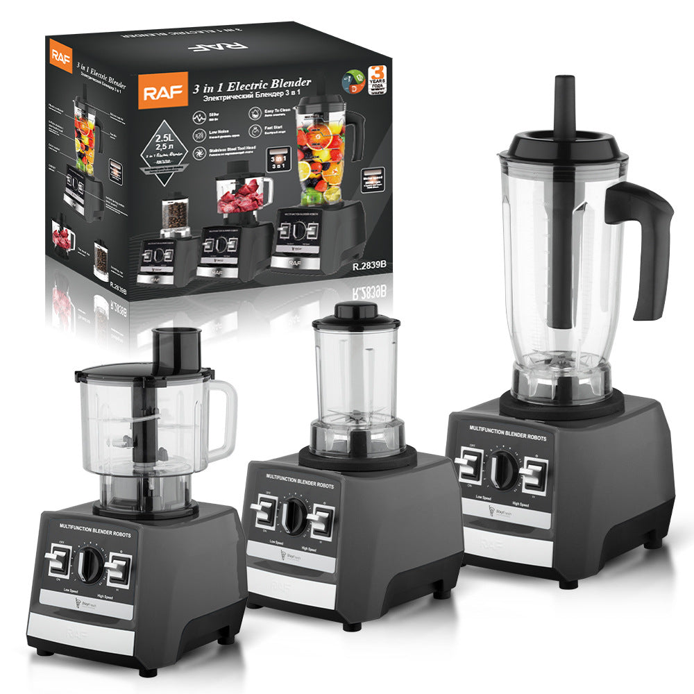 RAF European Standard Multifunctional 3-in-1 Juicer Household Food Processor Meat Grinder Grinder Mill