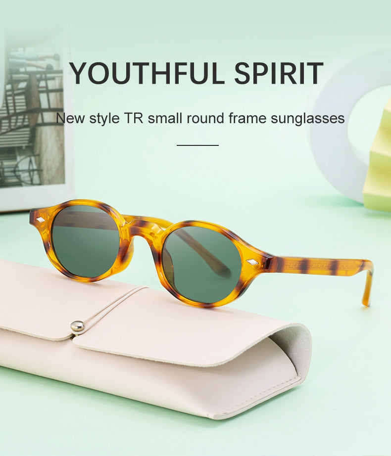 2025New European and American Round Small Frame Sunglasses for Women, Simple and Stylish Sun Protection Sunglasses for Women Wholesale shades
