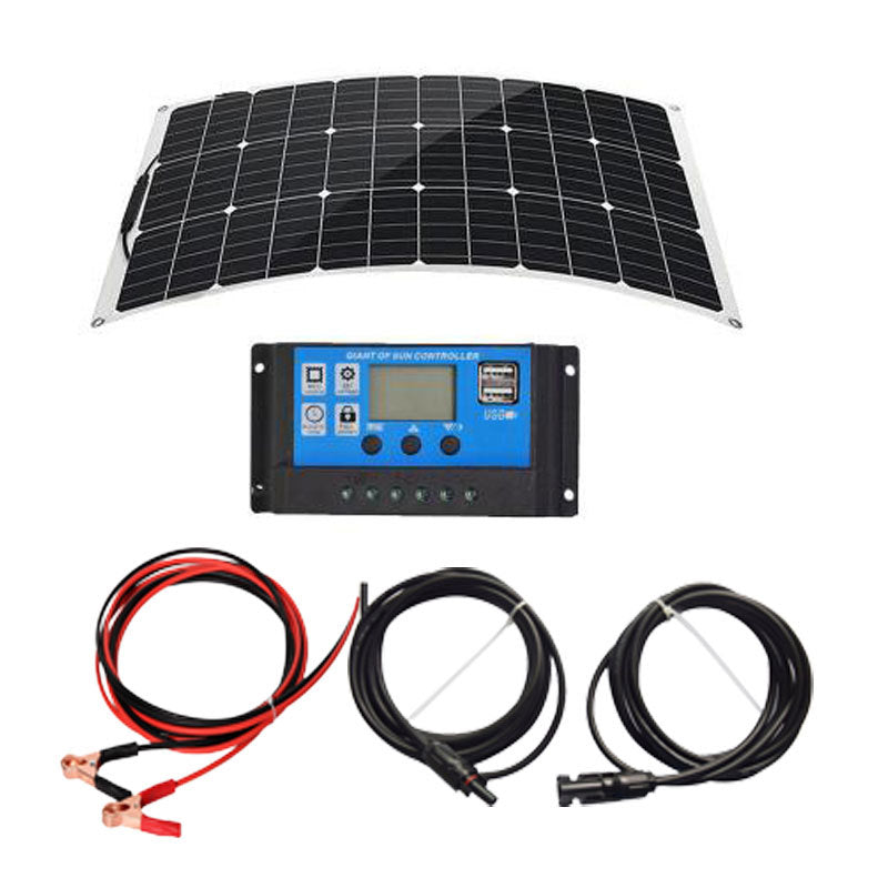 Factory Direct Solar Panel 200W 18V Flexible Emergency Charging Home/Camping Outdoor Photovoltaic Battery Panel