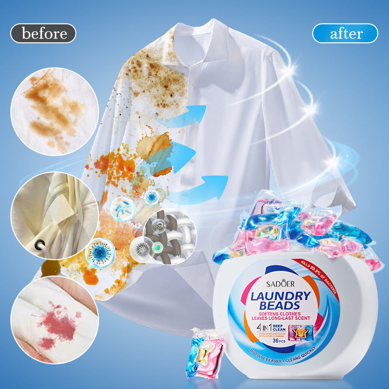 Laundry Pods SADOER Deep Cleaning Clothes Clean Laundry Detergent  Foreign Trade Wholesale