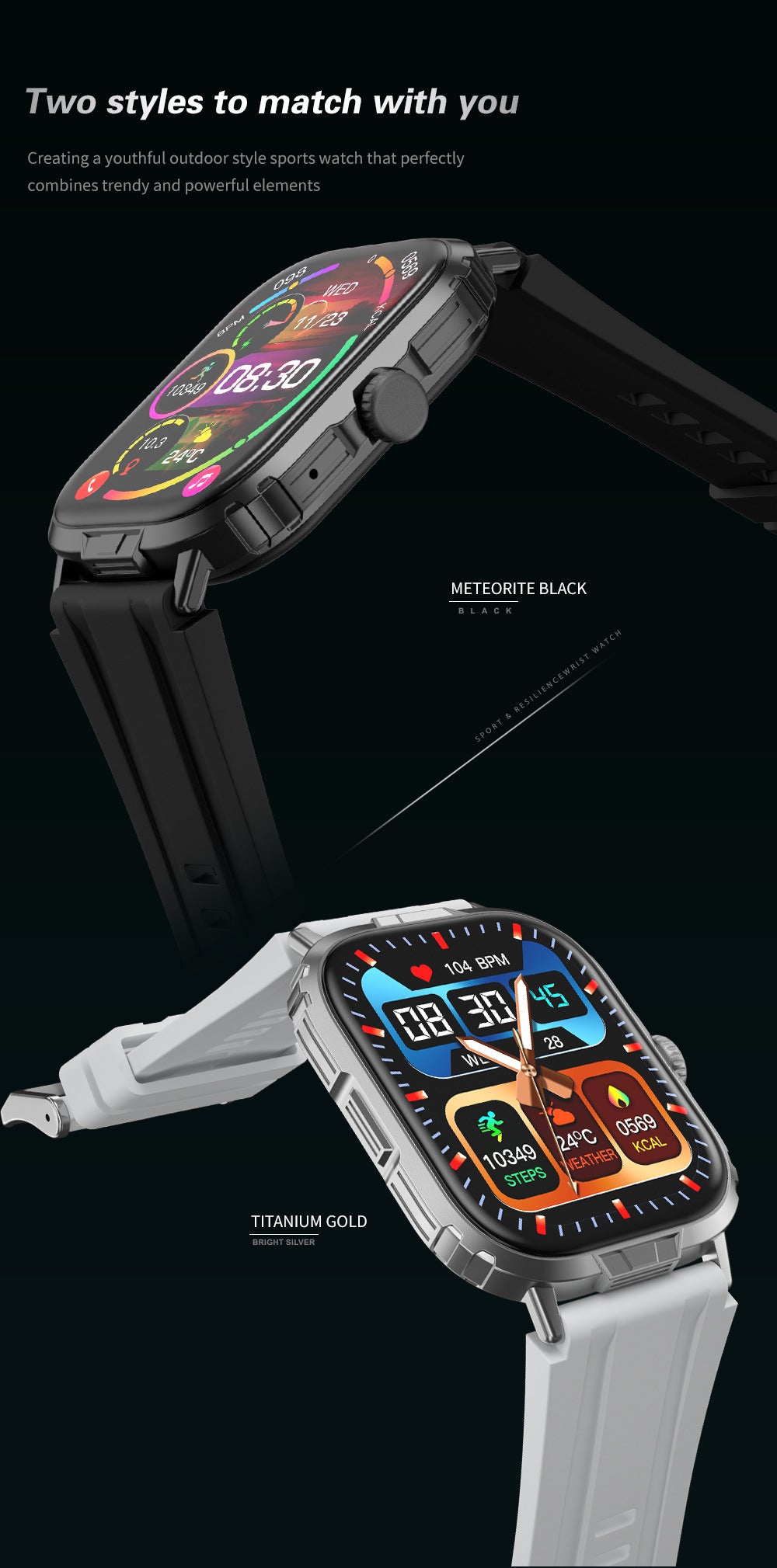 M106Smart Watch2.01inch Bluetooth Call True Heart Rate Pedometer Sleep Depth Waterproof Three-Proof Sports