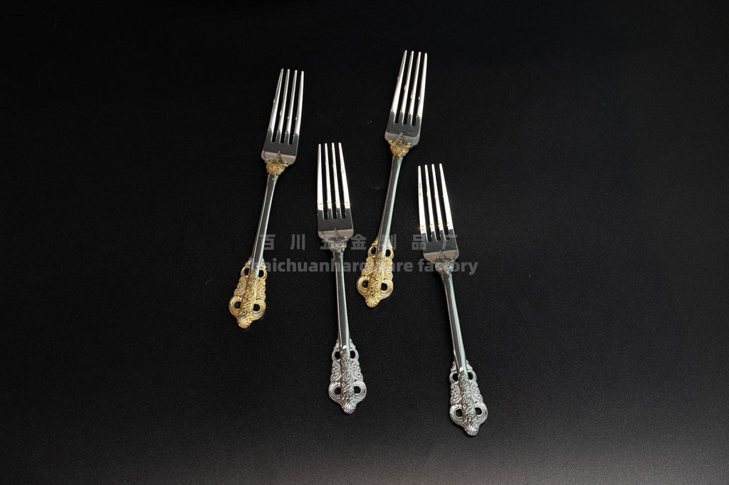 Court316Stainless Steel Tableware Cake Fruit Fork Home Hotel Dessert Fork Western Food Gift Wholesale