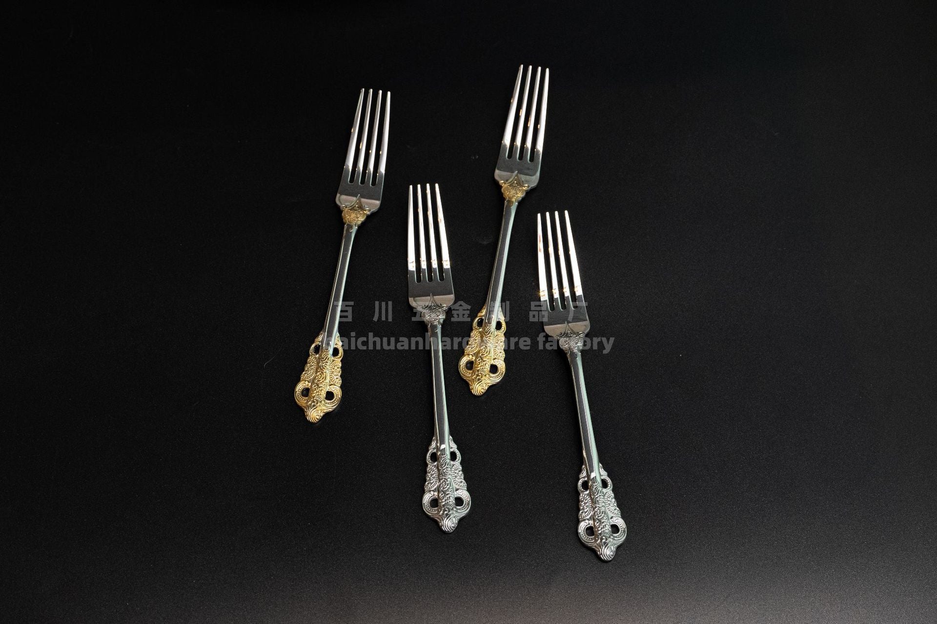 Court316Stainless Steel Tableware Cake Fruit Fork Home Hotel Dessert Fork Western Food Gift Wholesale