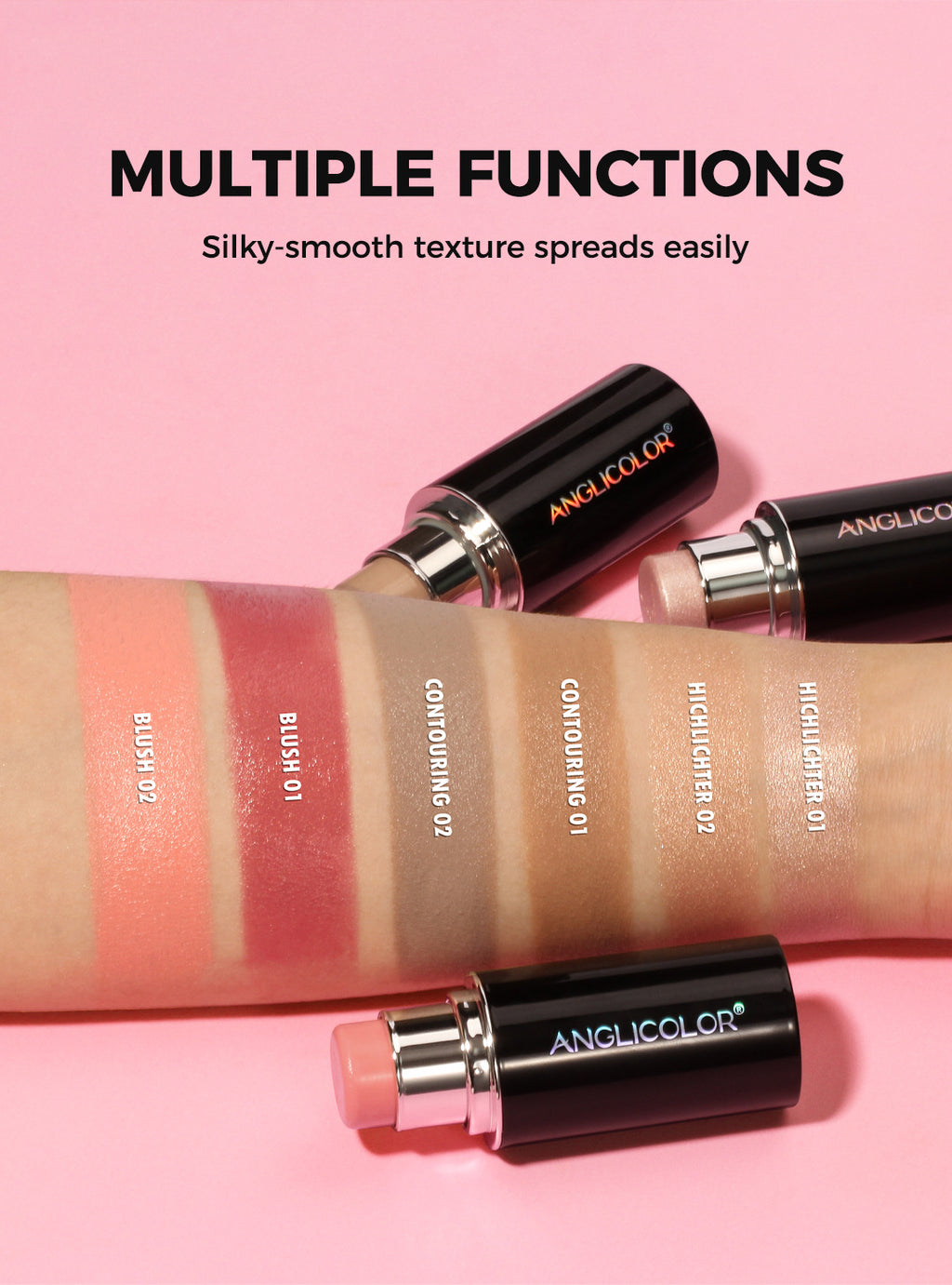 Highlight Contour Stick Concealer Natural Contouring All-in-One Highlight Blush Stick Wholesale