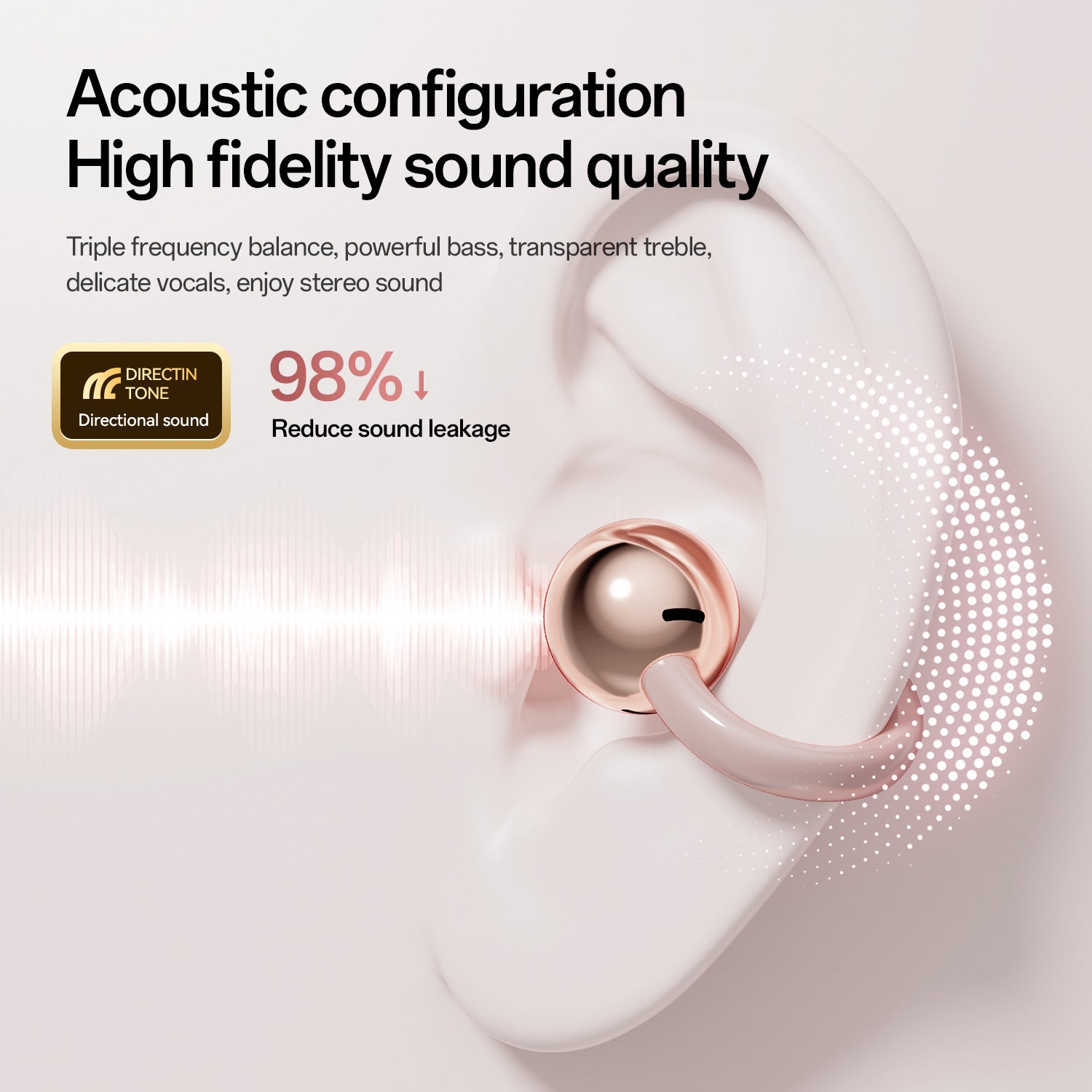 New E-commerce Model M106Simple Heart Long Battery Life High Appearance Mini Bag Style Wireless Bluetooth Earphones