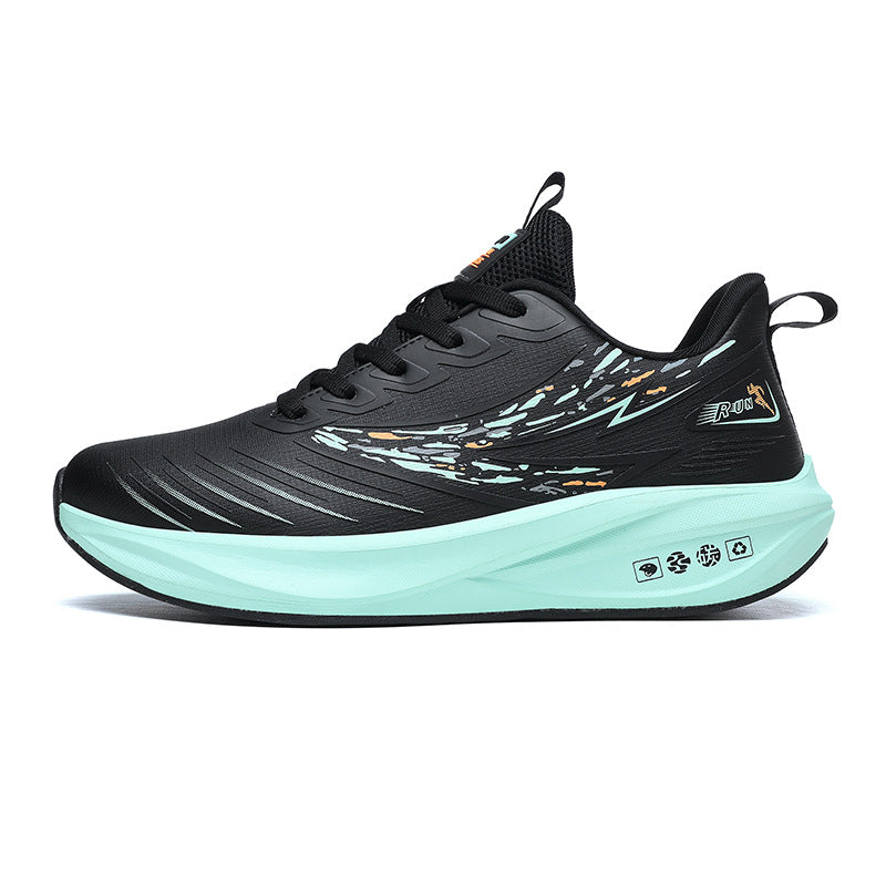 Youth Ultra-Light Soft Sole Running Shoes Leather Waterproof Comfortable Casual Fashion Men's Shoes Non-Slip Wear-Resistant Sports Shoes