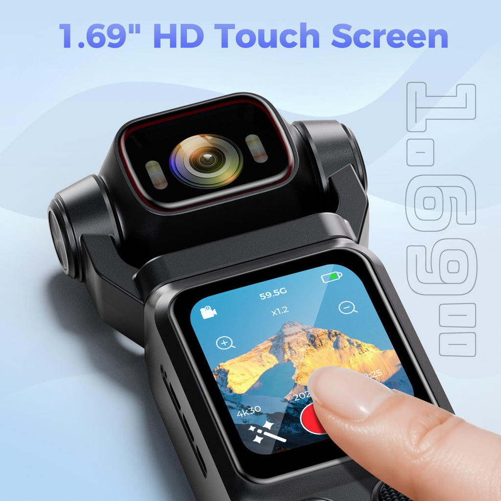 Handheld4K Ultra-clear Travel Camera2D Touch Screen Gyroscope Algorithm Anti-Shake WIFI Interconnected Movement VOLG Camera