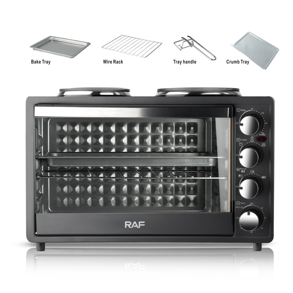 RAF Specially designed for European and American standard electric ovens and electric stoves with dual burners40L Large Capacity Top and Bottom Heating Home Oven