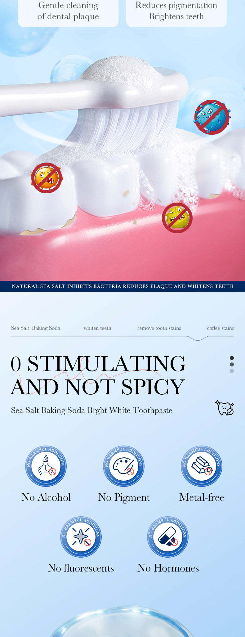 Mint Toothpaste100gSADOER Propolis Sea Salt Ginger Cleans Tartar Strengthens Teeth  Wholesale