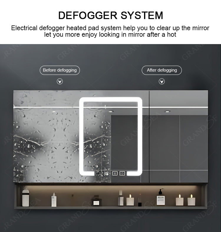 Modern Wood Bathroom Vanities Double Sink Waterproof Bathroom Cabinet