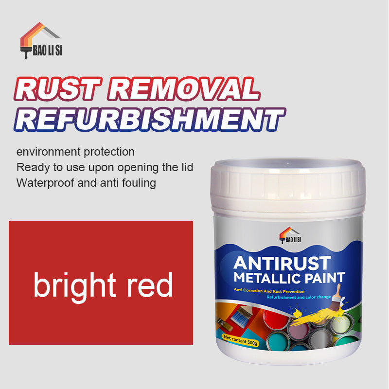 Color Metal Paint Iron Art Steel Structure Color Steel Tile Renovation Color Change Water-Based Industrial Latex Paint Anti-Rust Paint