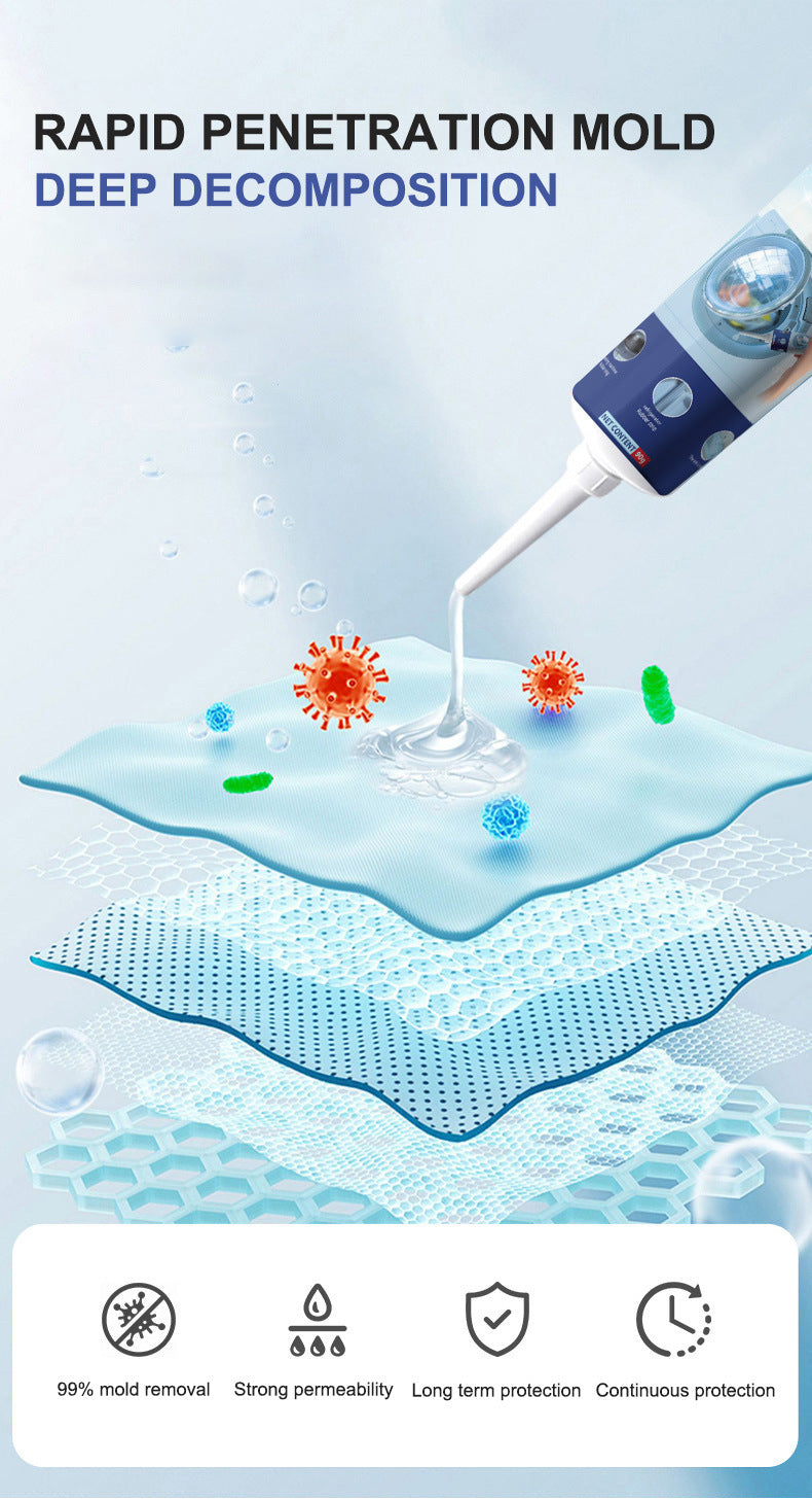 Ant-mold agent Wall Tile Sink Mold Removal Gel Washing Machine Refrigerator Seal Mold Removal Gel Antibacterial