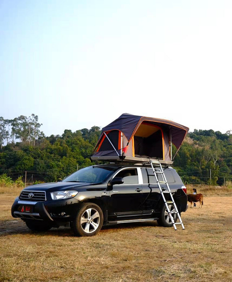 Soft Top Car Roof Tent3-4Fully Automatic Quick-Open Aluminum Alloy Car Tent Outdoor Foldable Camping Gear