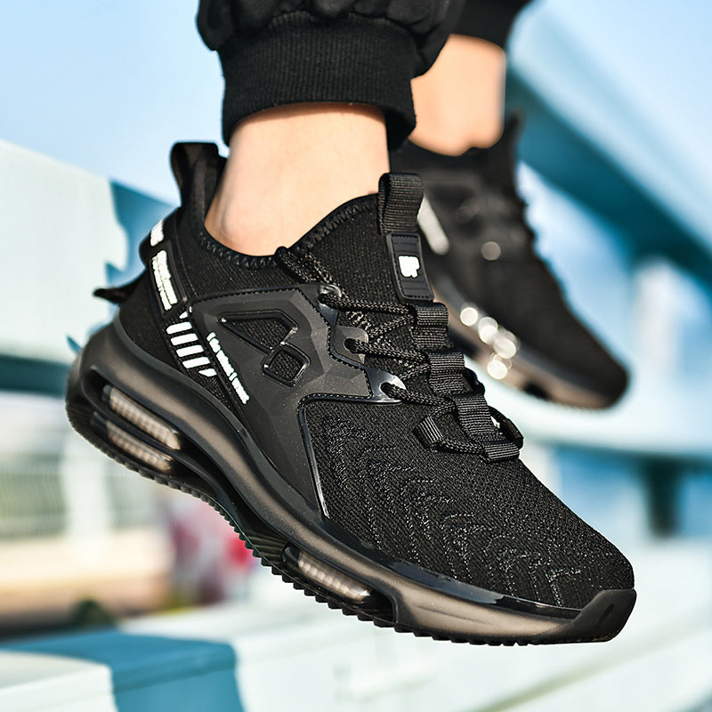 New Double Layer TPU Popcorn Big Sole Cushioning Rebound Sports Shoes Men's Fashion Light Luxury Versatile Casual Trendy Shoes