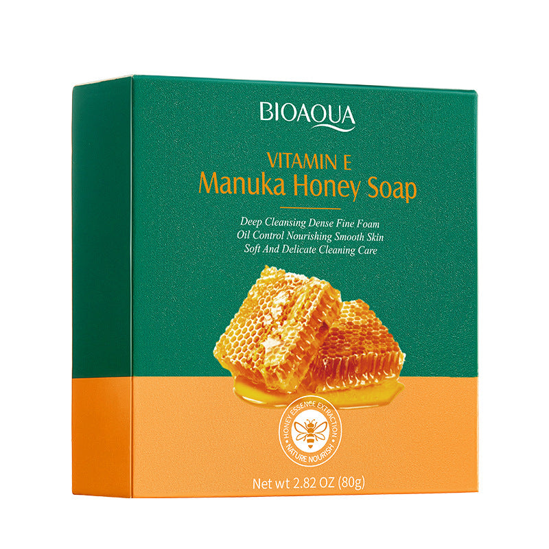 All English Vitamins E Soap BIOAOUA Honey Cleansing Bath Essential Oil Soap  Foreign Trade Wholesale
