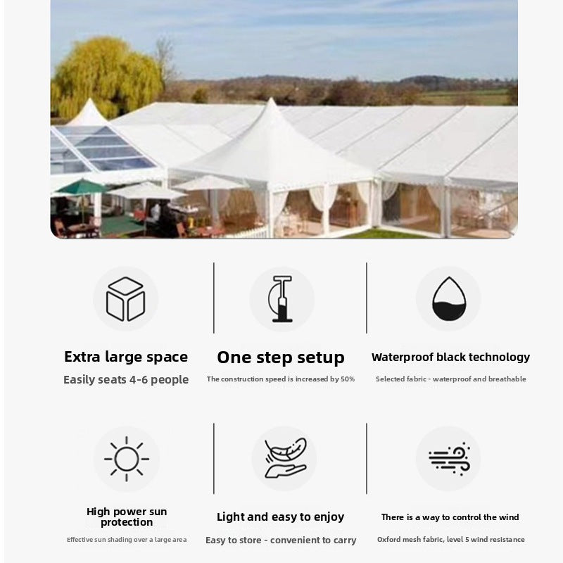 Outdoor European Style Wedding Tent Large Canopy Banquet Wedding Event Warehouse Shed Storage Logistics Tent Aluminum Alloy Tent