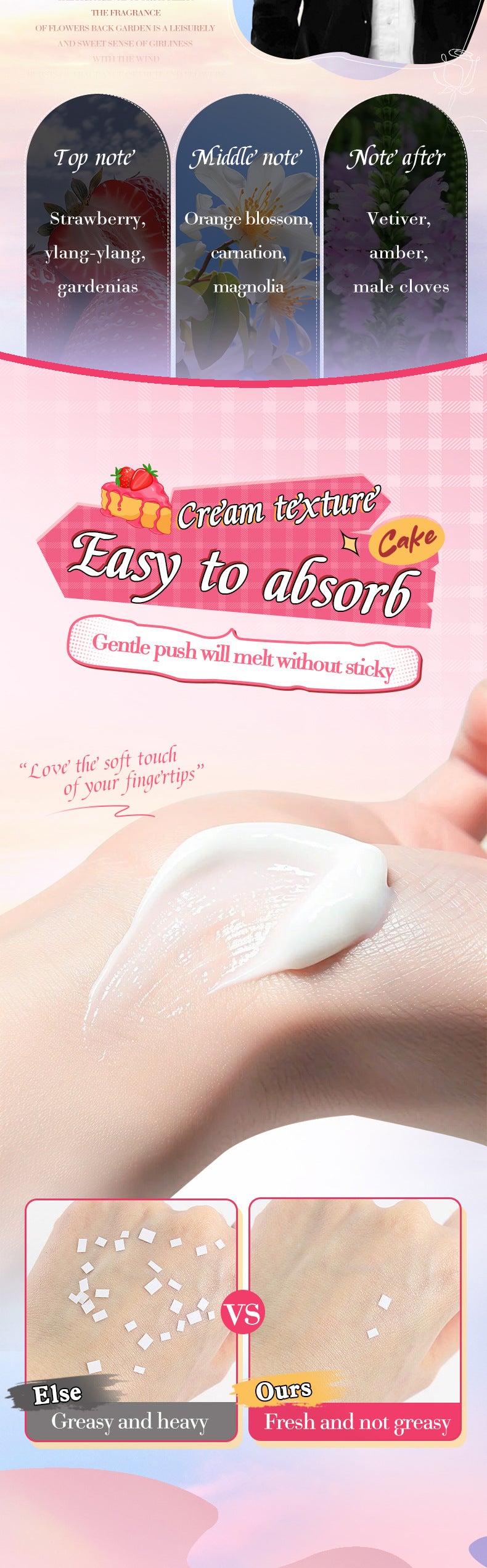 Strawberry Cake Hand Cream BIOAOUA Fragrance Hand Cream  Foreign Trade Wholesale