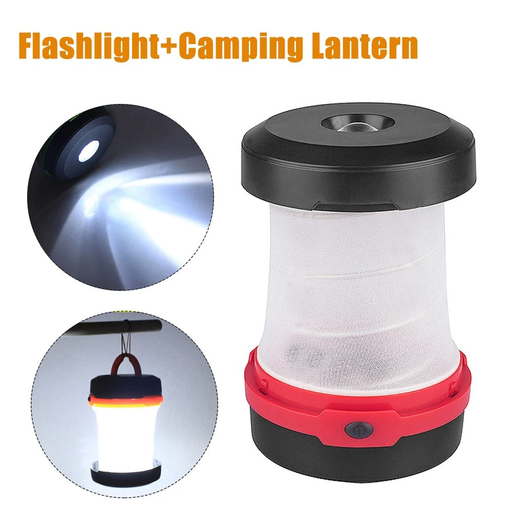 Outdoor Waterproof LED Camping Light Tent Light Retractable Camping Light Dry Battery Portable Emergency Light Night Light