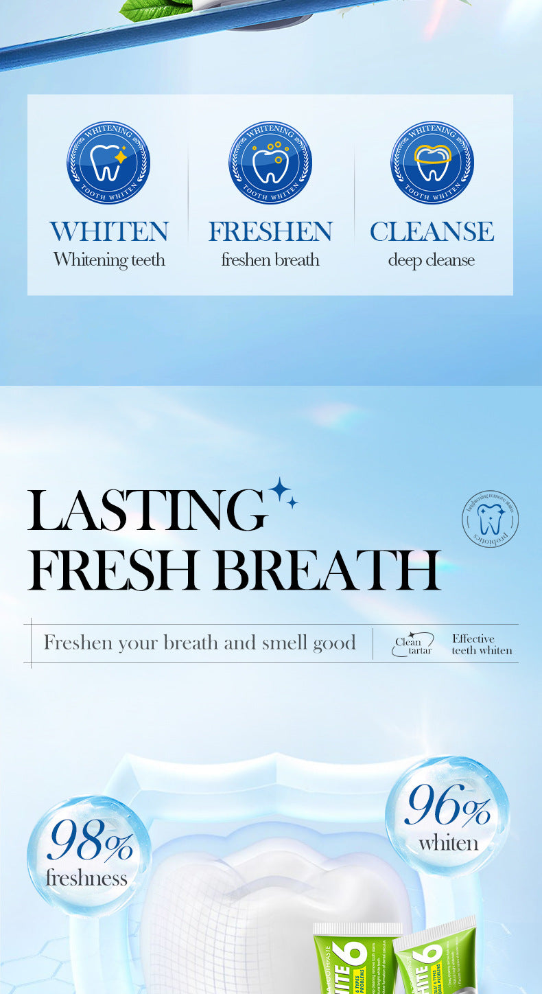 Plant Fruit Probiotic Toothpaste SADOER Oral Whitening Teeth Gum Care Toothpaste  Wholesale