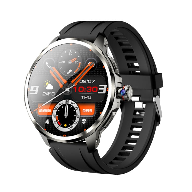 H99Round Screen Card Slot Phone Watch 1.951-inch rotating camera for taking photos with heart rate and blood pressure dual system NFC