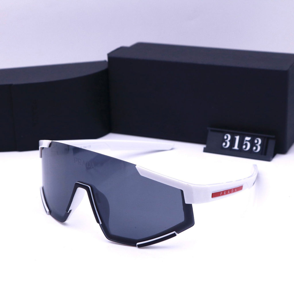 Half-frame Sunglasses High Appearance Cycling Colorful Outdoor Sports European and American Style2024Fashion New Large Windproof Sunglasses for Men and Women