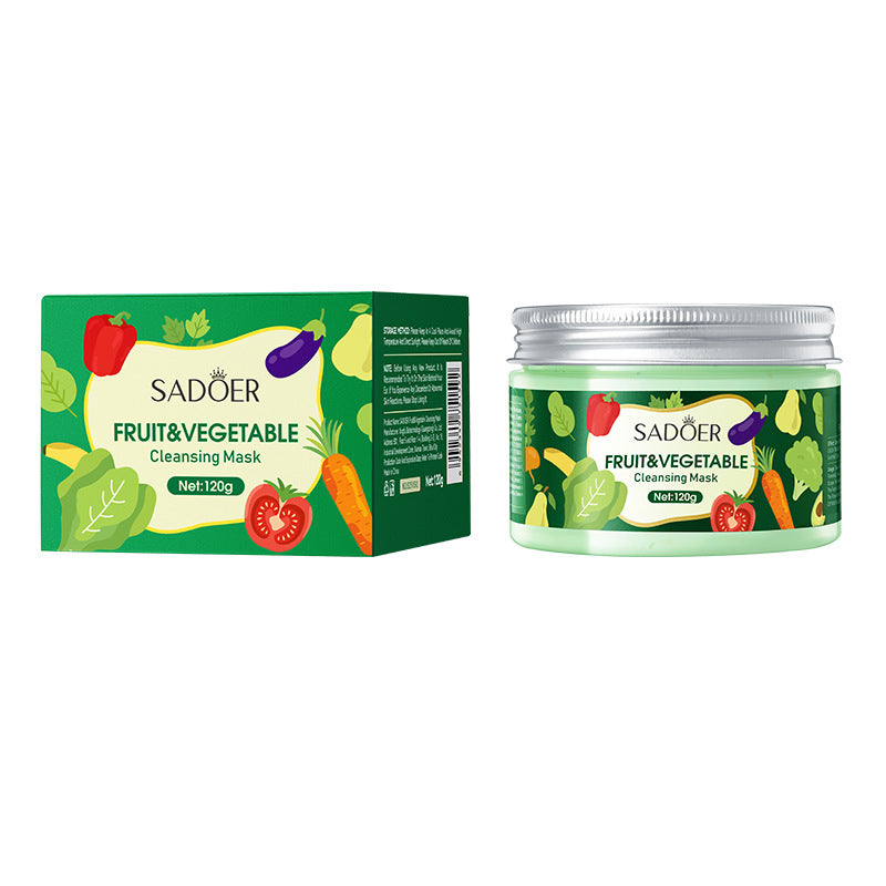 Fruit and Vegetable Cleansing Mask SADOER Deep Cleansing Facial Mud Mask  Wholesale