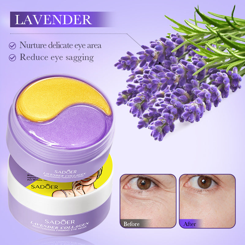 Lavender Collagen Eye Mask80gSADOER Firming and Moisturizing Eye Mask Patch  Wholesale