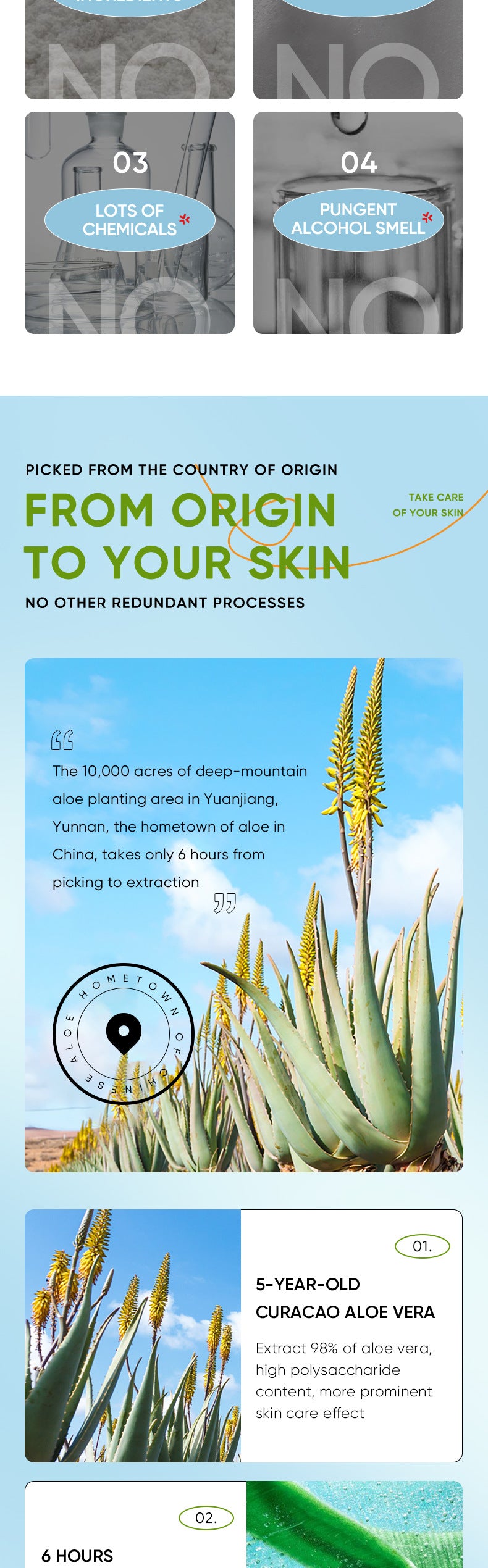 Aloe Vera Skincare Set SADOER Cleansing, hydrating, moisturizing, and nourishing  foreign trade manufacturer wholesale