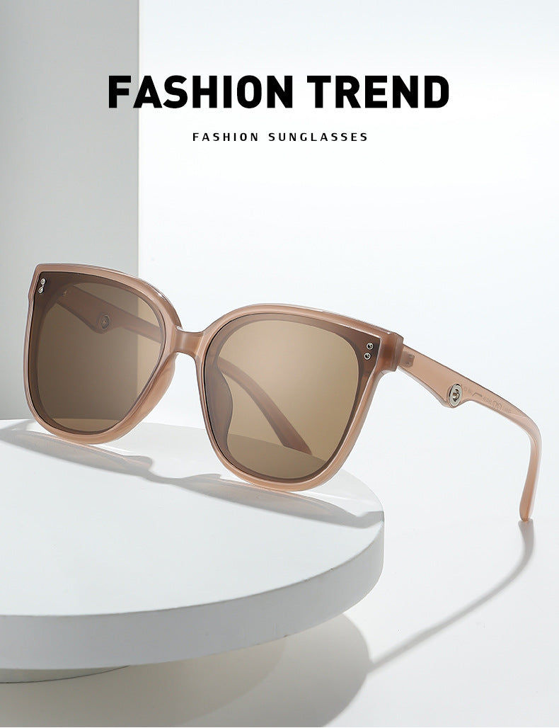 gm Same Style Korean Fashion TR90Polarized Sunglasses for Men and Women Anti-glare Square Frame Sunglasses Wholesale
