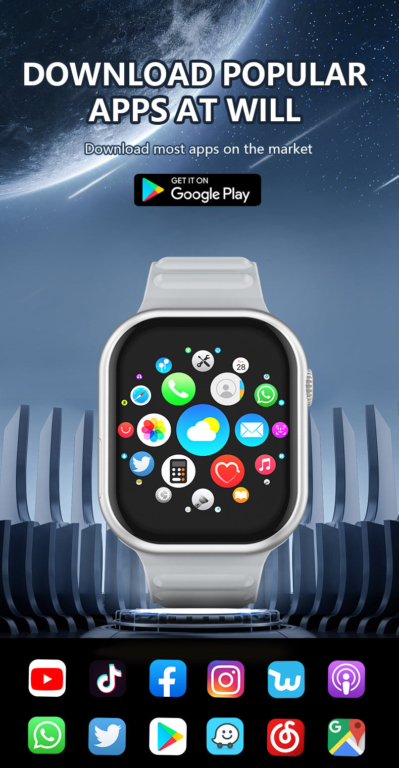 B29Smart Watch5G Plug-in Card Full Netcom Google Store APP Download Rotating Camera Video Call Photo