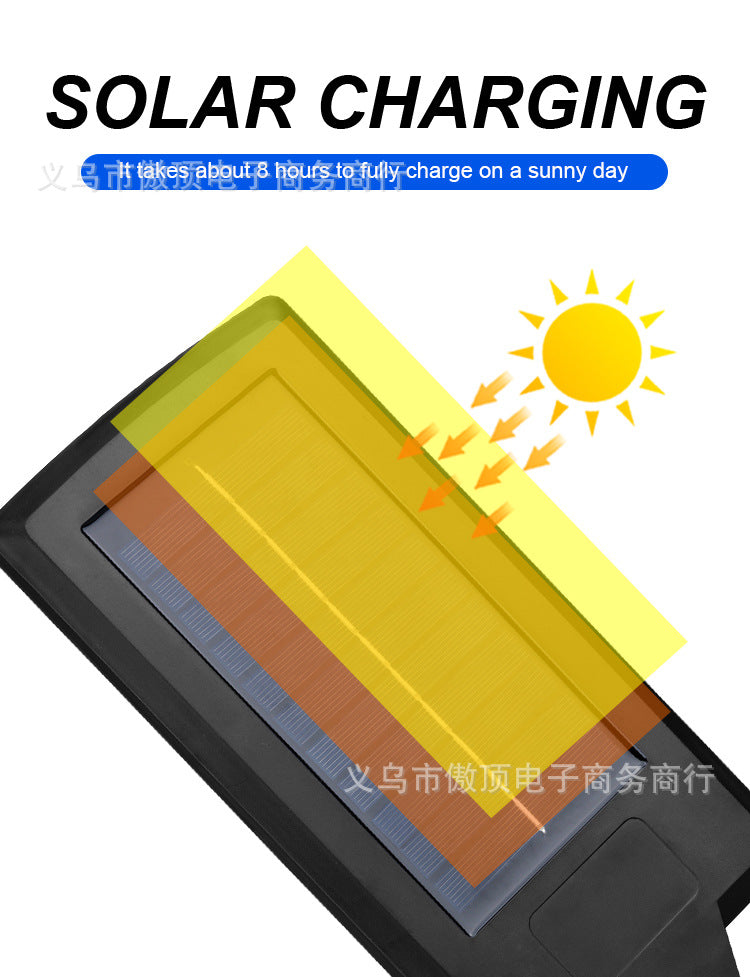 Solar outdoor garden light with human body sensor wall light for home use, waterproof outdoor lighting COB Street Lamp Landscape lamp