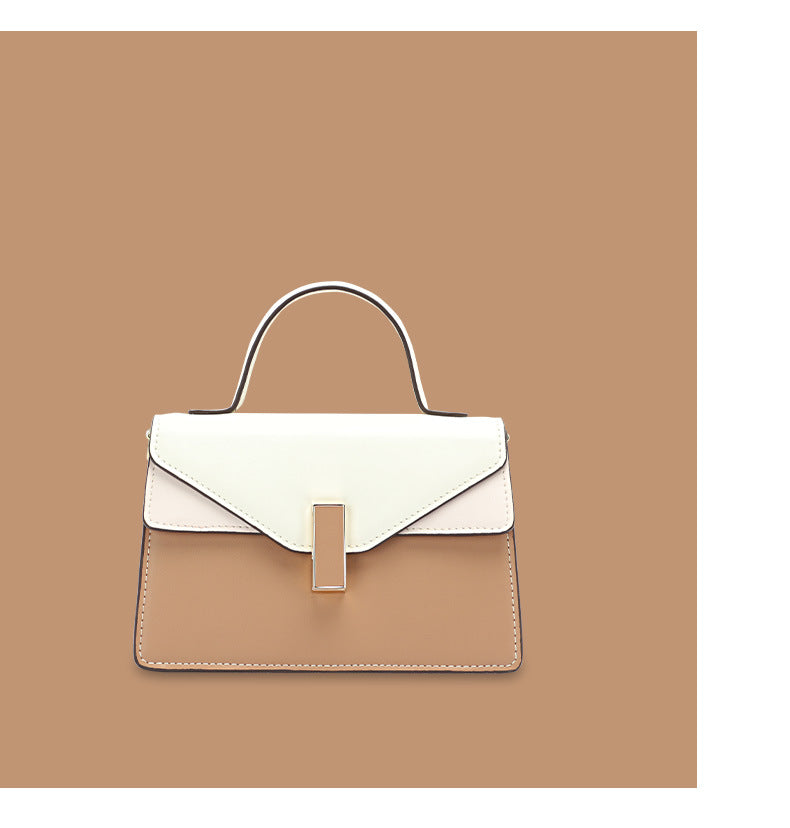 Factory Fashion Color-Block Crossbody Women's Bag Niche Versatile Handbag Elegant Small Square Bag Daily Commute Bag
