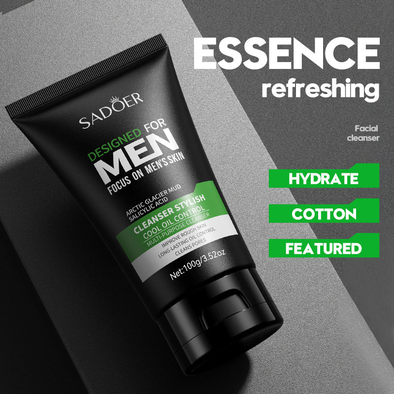 Men's Facial Cleanser100g Cool and Refreshing Men's Cleansing Face Wash for  Wholesale