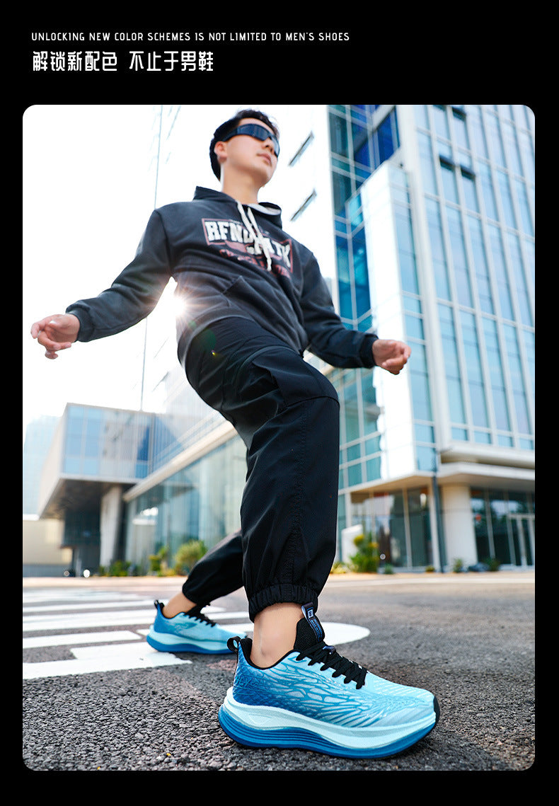 2025Summer New Men's Shoes Trendy Hot-Selling Breathable Sports Casual Comfortable Cushioned Popcorn Couple Versatile Shoes