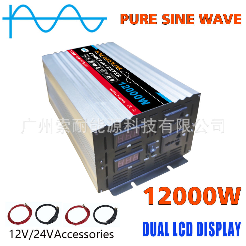 2000W Pure Sine Wave Inverter DC12V/24V Turn AC110V120VWish AliExpress Platform Export
