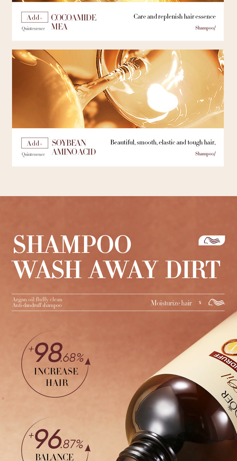 Nut Oil Shampoo SADOER Clean, fluffy, refreshing, moisturizing hair conditioner  wholesale