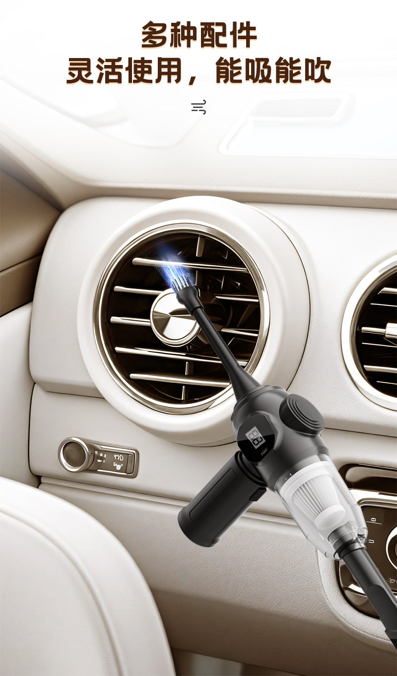 Vacuum Cleaner Car-mounted Suction and Blowing Integrated Small High-power Suction Wireless Handheld Dust Blower Household Desktop Vacuum Cleaner