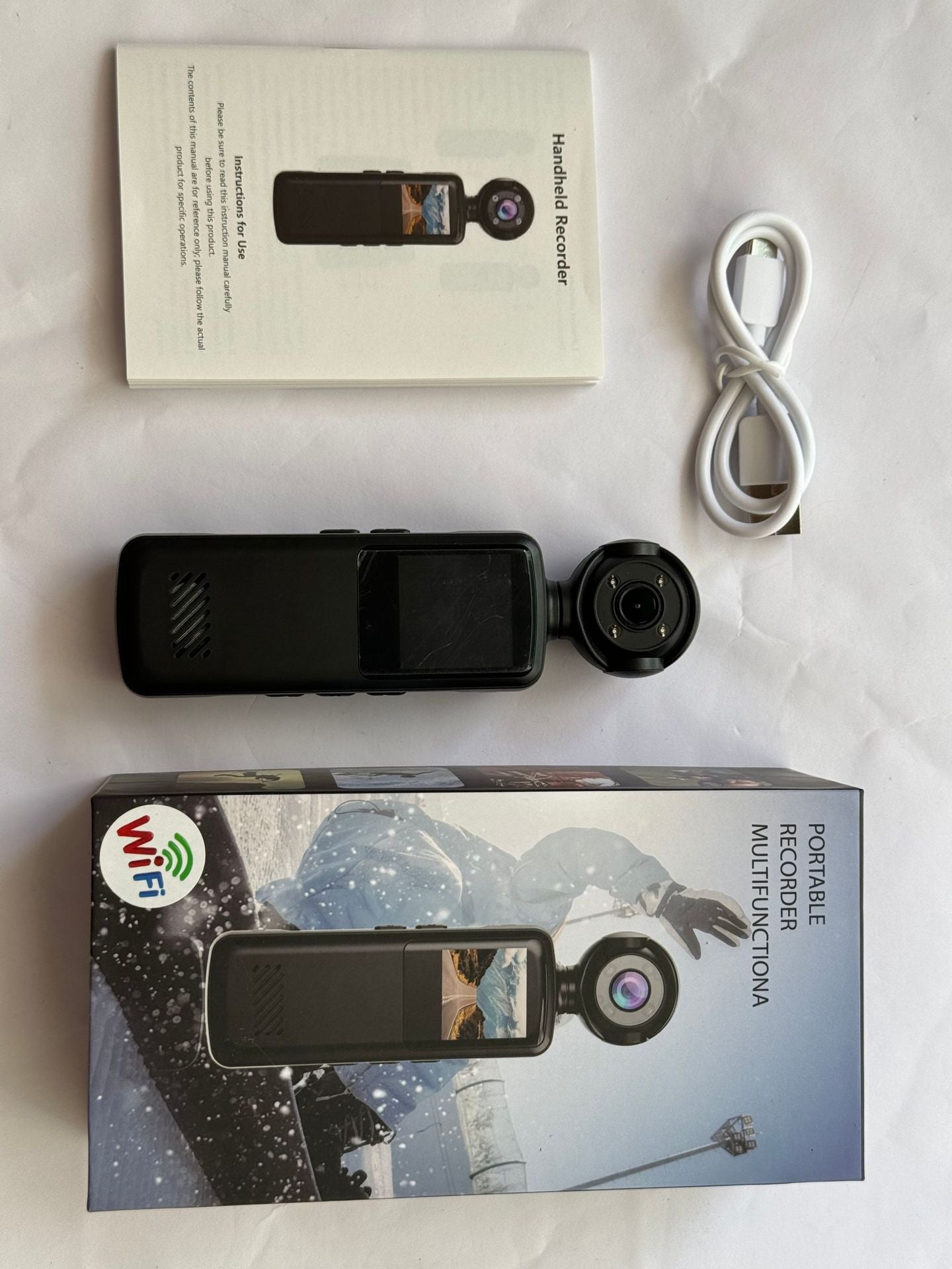 New high-definition handheld clip-on camera1080P Belt WIFI HD Law Enforcement Recorder Outdoor Sports Camera