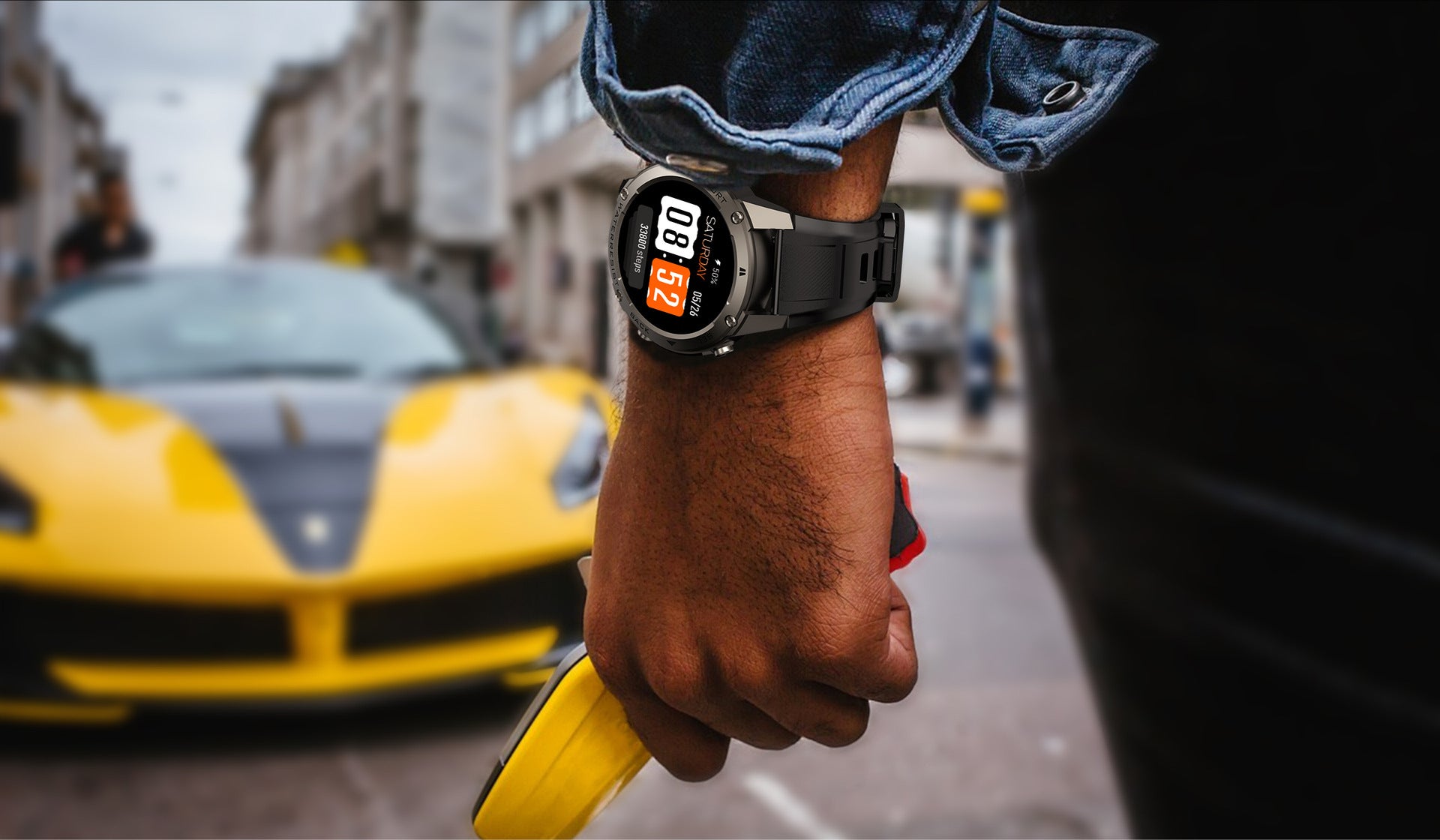 DM56Smart Watch1.52inch Bluetooth call heart rate pedometer sleep monitor GPS Positioning Three-Proof Sports