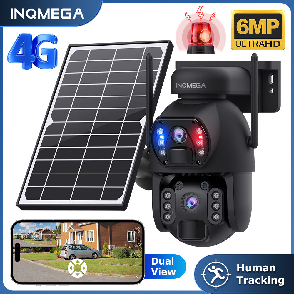 4G Solar Camera Smart HD Laser Night Vision Dual Lens36Optical Zoom Surveillance Intelligent Monitoring