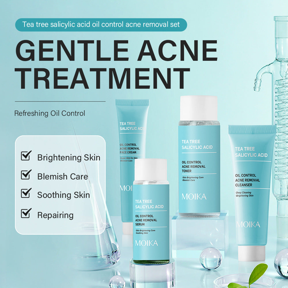 Specialized Full Salicylic Acid Acne Treatment Kit In Stock Wholesale Tea Tree Oil Control4Set